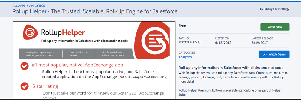 Declarative Lookup Rollup Summaries