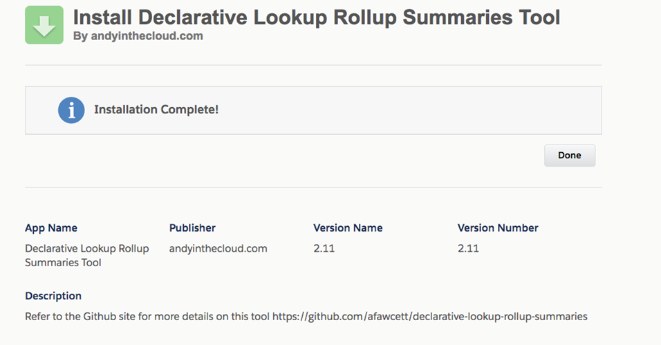 Declarative Lookup Rollup Summaries