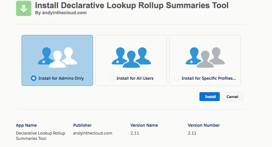 the Declarative Lookup Rollup Summaries