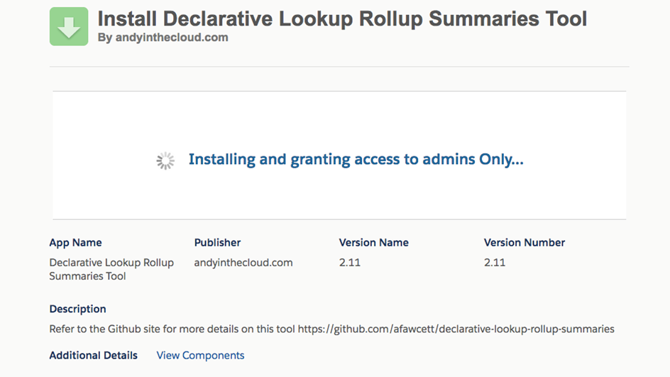 Declarative Lookup Rollup Summaries