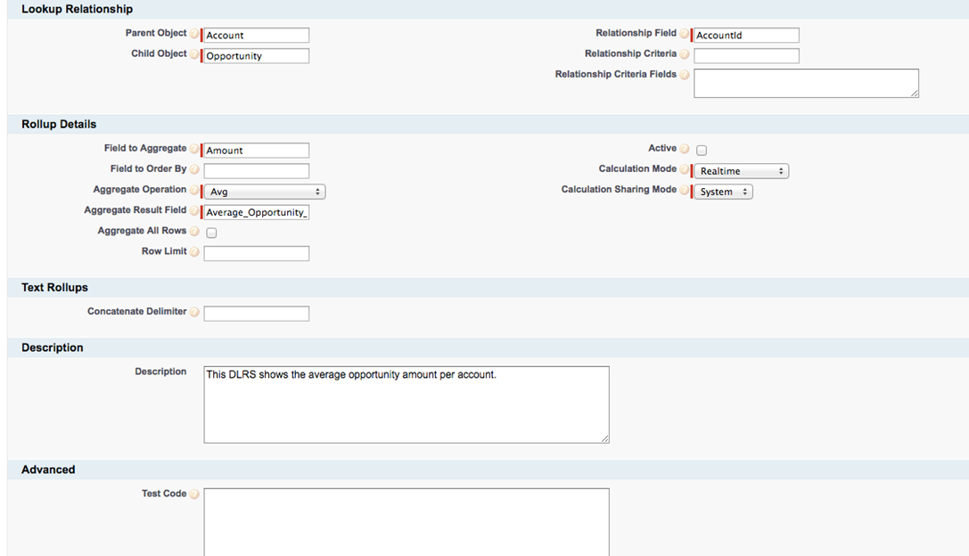 Declarative Lookup Rollup Summaries