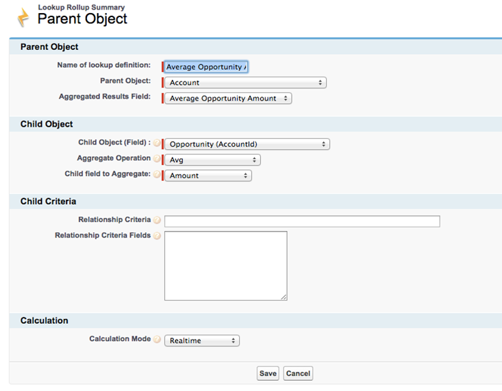 Declarative Lookup Rollup Summaries