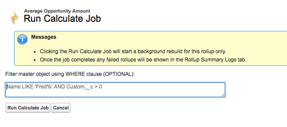 Declarative Lookup Rollup Summaries